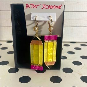 Betsey Johnson earrings pencil
